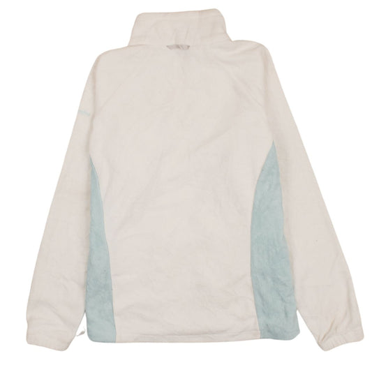 Columbia Women's White Fleece Full Zip Jacket Size L Outdoor Coat