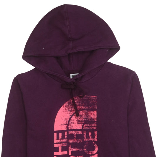 Womens UK Size S The North Face Purple Pullover Hoodie