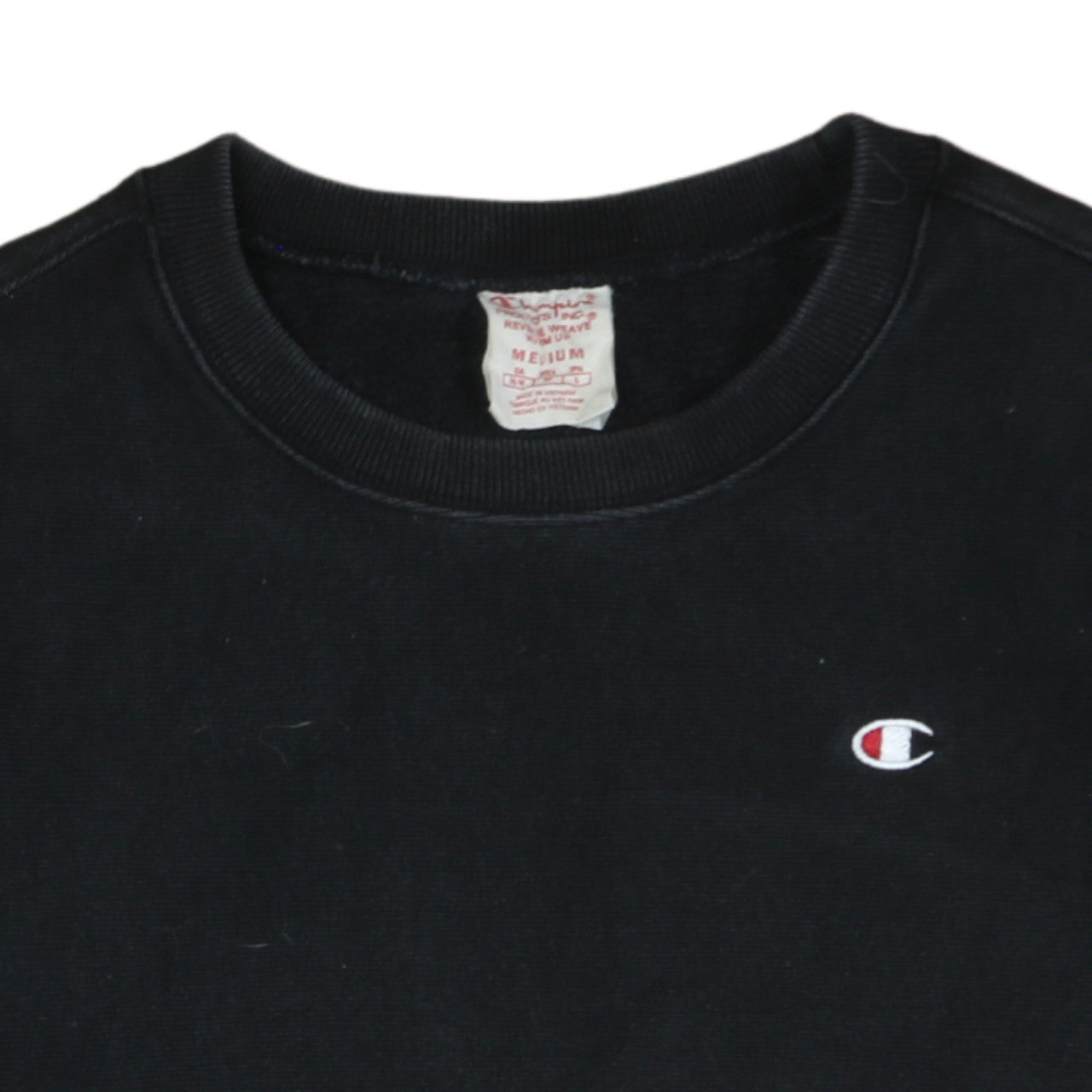 Mens UK Size M Champion Black Pullover Sweatshirt