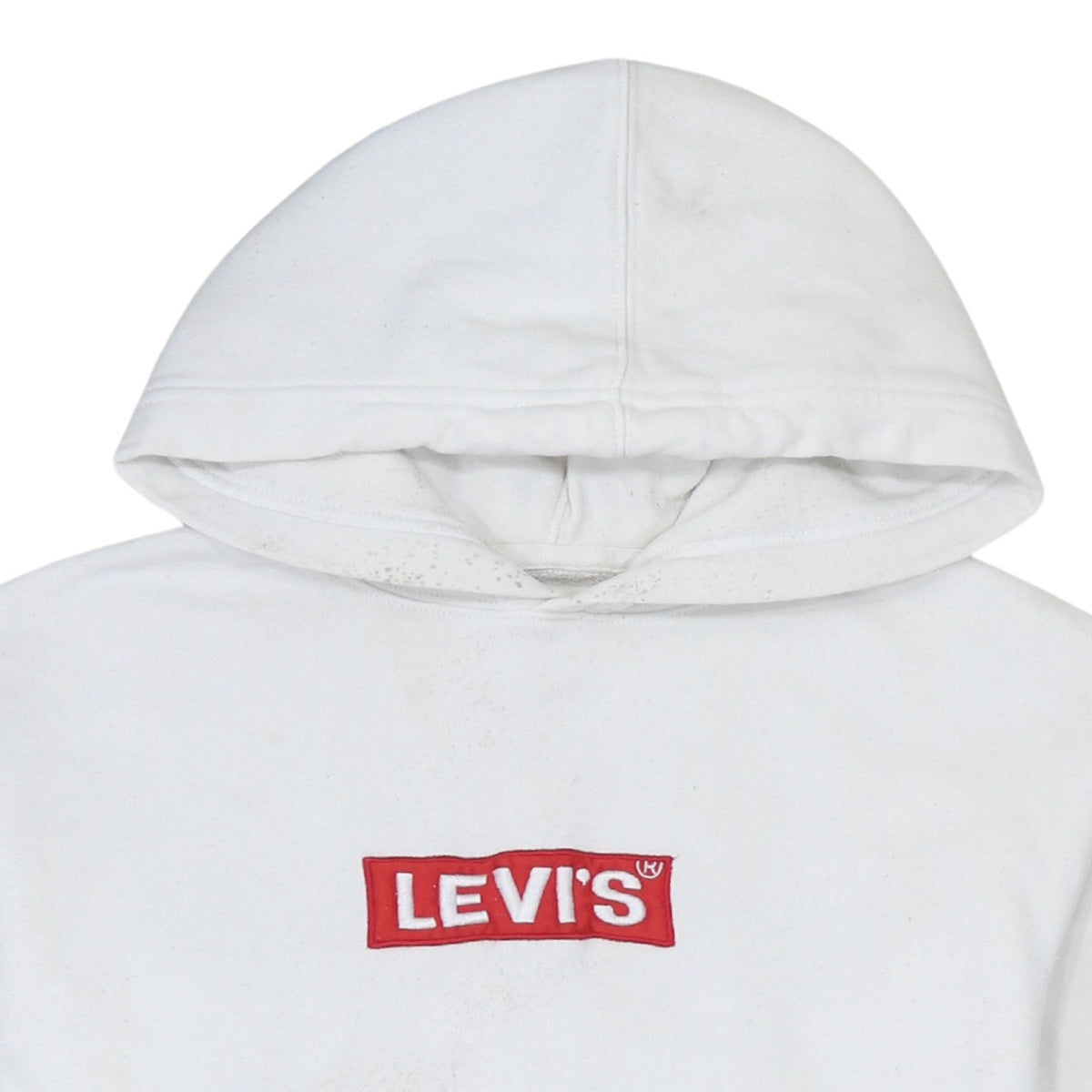 Mens UK Size S Levi's White Pullover Hoodie