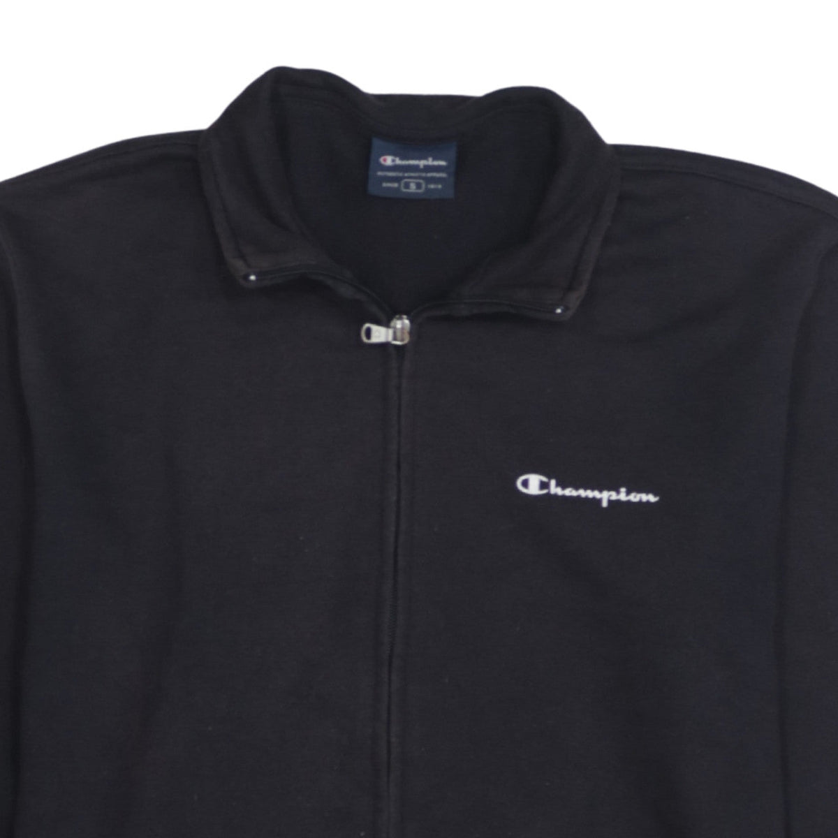 Mens UK Size S Champion Black Full Zip Sweatshirt