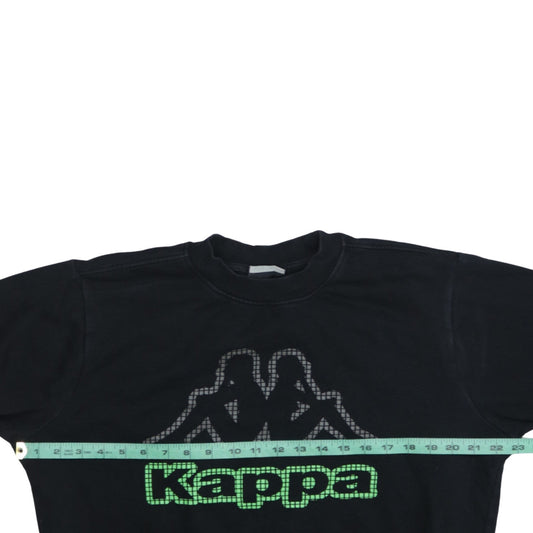 Mens UK Size M Kappa Black Pullover Sweatshirt