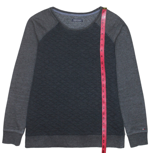 Mens UK Size L Tommy Hilfiger Grey Pullover Sweatshirt