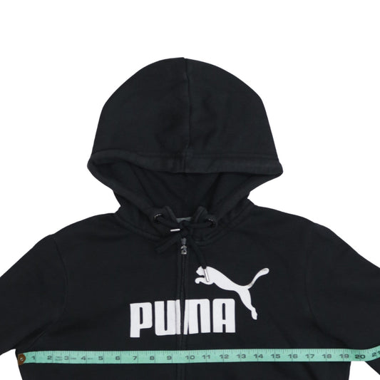 Mens UK Size M PUMA Black Full Zip Hoodie