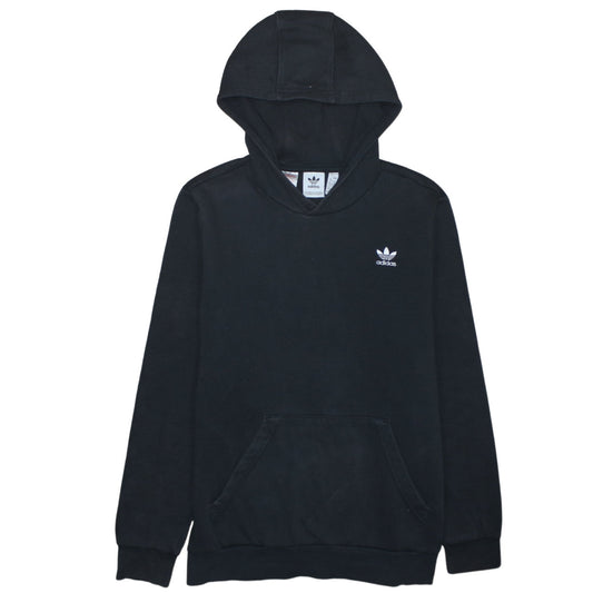 Additional front view of Adidas boys’ black pullover hoodie 14 years classic trefoil sweatshirt