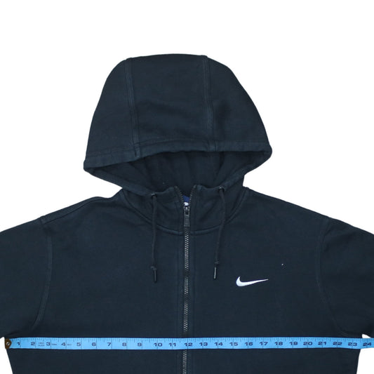 Womens UK Size M Nike Black Full Zip Hoodie