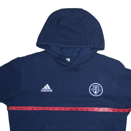Mens UK Size L adidas Blue Pullover Hoodie
