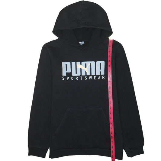 Boys UK Size 15-16 Years PUMA Black Pullover Hoodie
