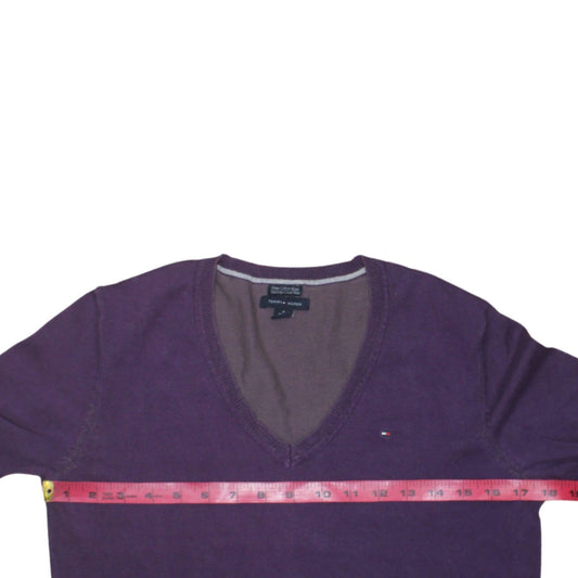 Mens UK Size M Tommy Hilfiger Purple Pullover Jumper