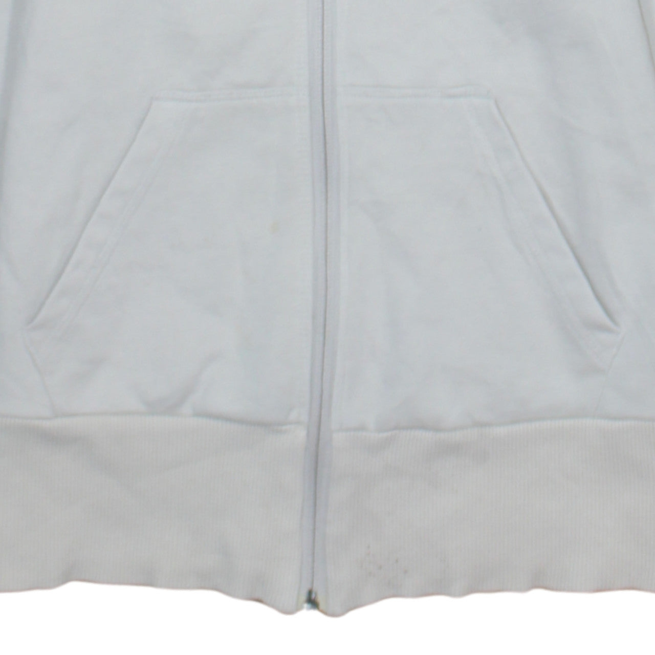 Girls UK Size M adidas White Full Zip Hoodie