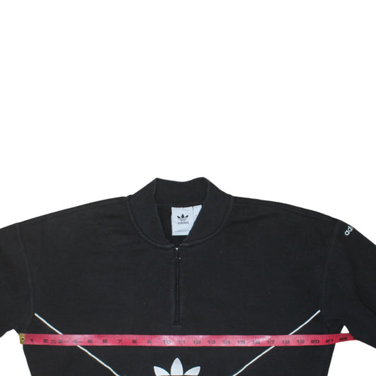 Womens UK Size S adidas Black Pullover Sweatshirt