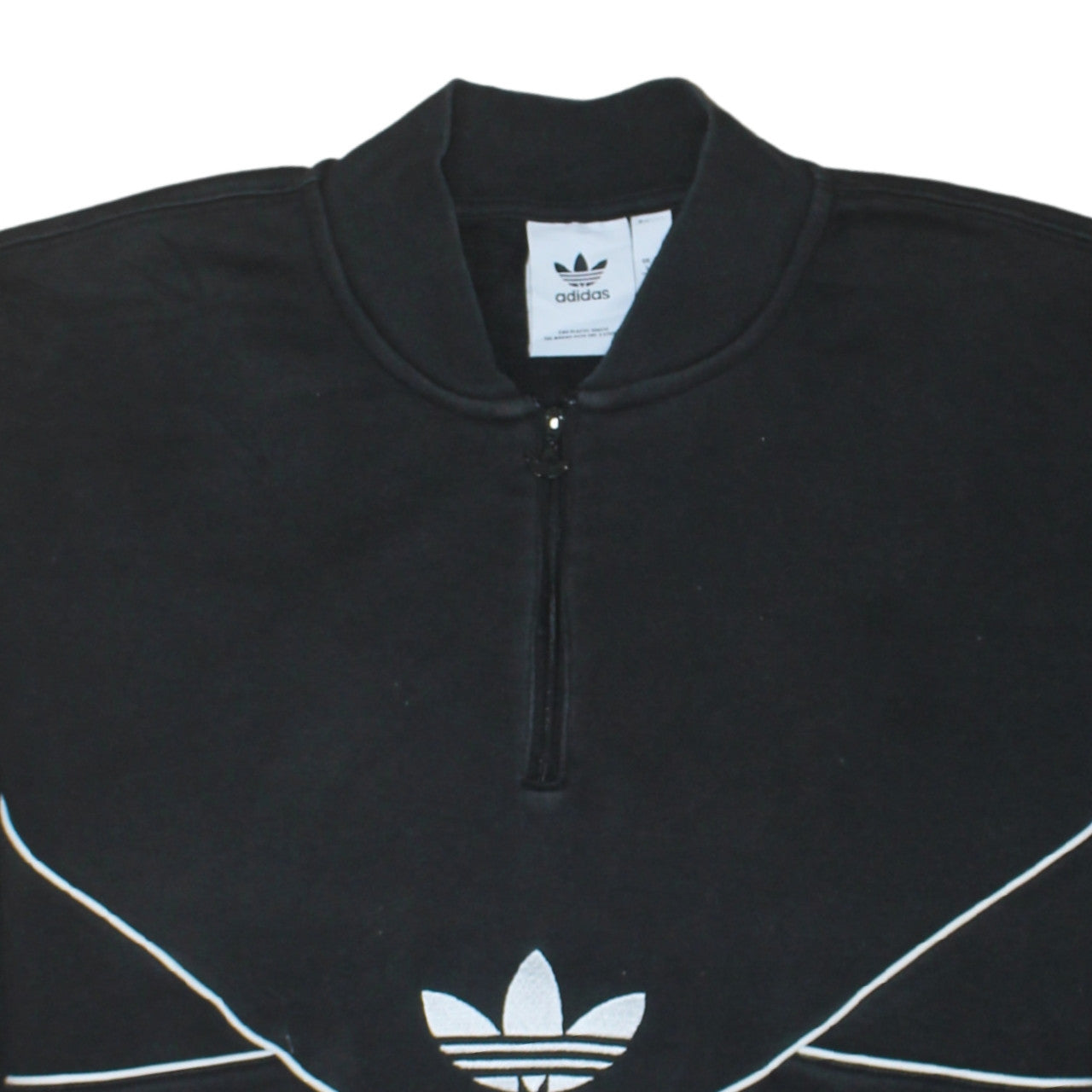 Womens UK Size S adidas Black Pullover Sweatshirt