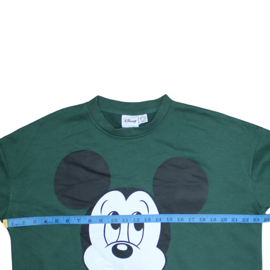 Womens UK Size M Disney Green Pullover Sweatshirt