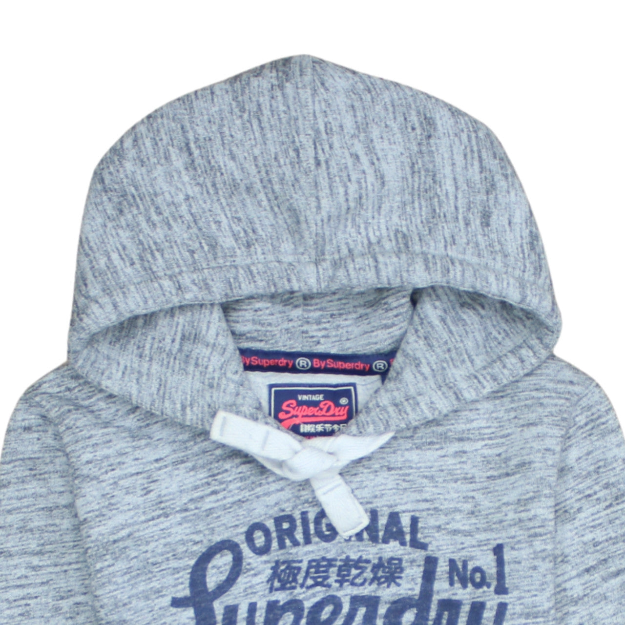 Womens UK Size S Superdry Grey Pullover Hoodie