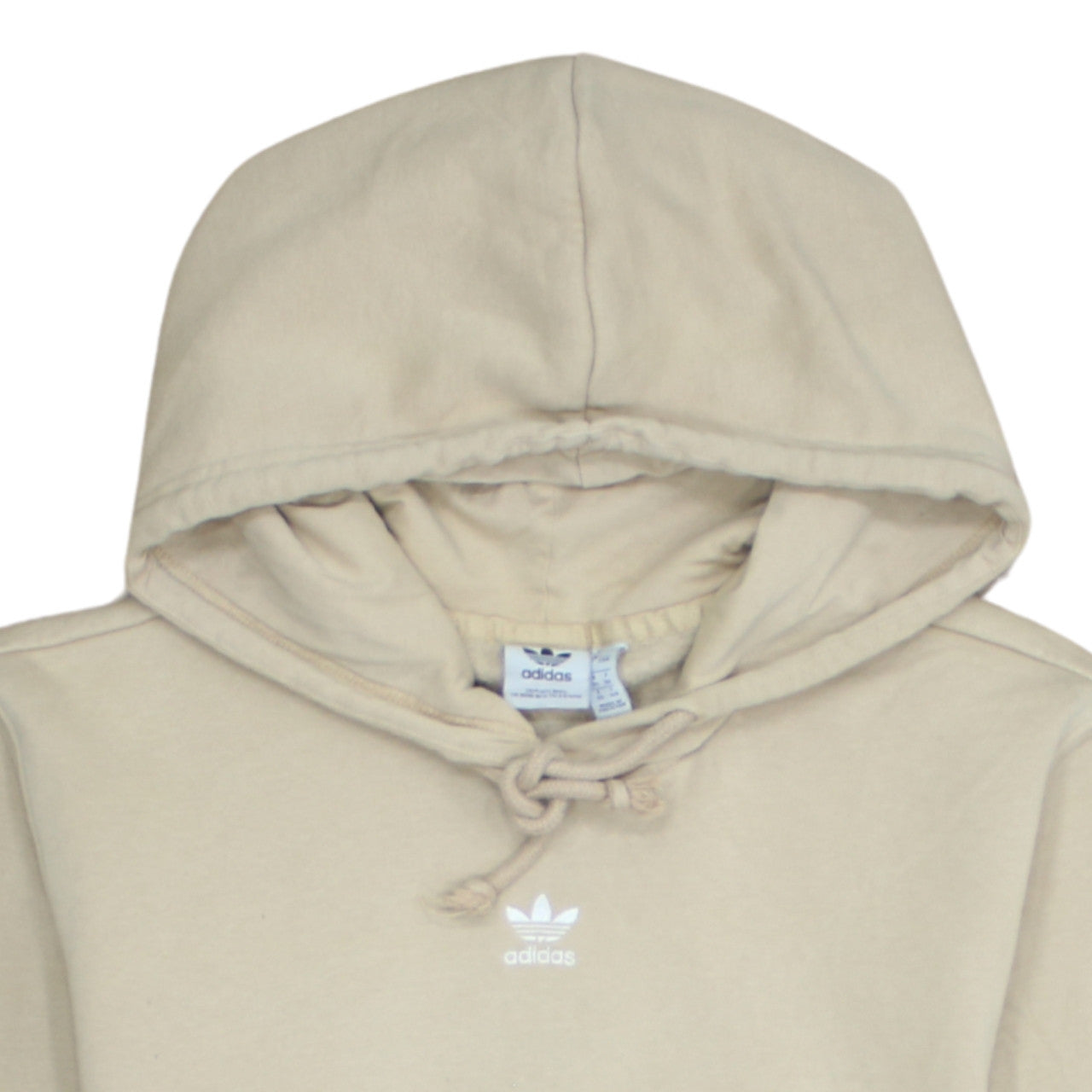 Womens UK Size 8 adidas Beige Pullover Hoodie