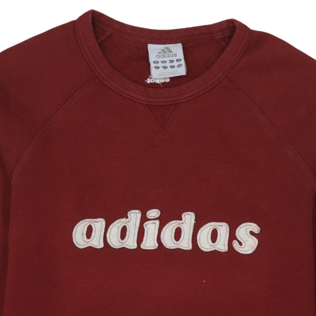 Womens UK Size 10 adidas Red Pullover Sweatshirt