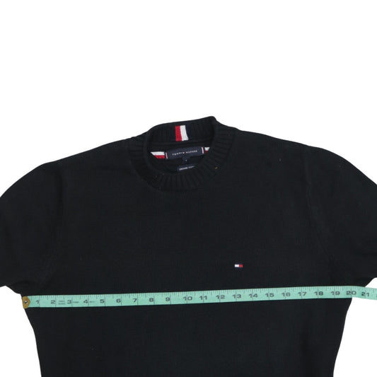 Mens UK Size S Tommy Hilfiger Black Pullover Jumper