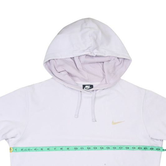 Womens UK Size M Nike White Pullover Hoodie