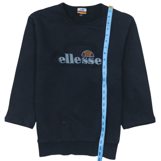 Womens UK Size XS ellesse Black Pullover Sweatshirt