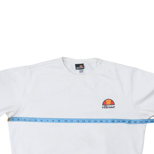 Womens UK Size XL ellesse White Pullover Sweatshirt