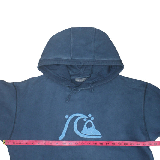 Mens UK Size 2XL Quiksilver Blue Pullover Hoodie