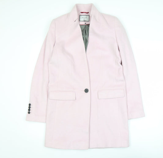 Womens UK Size 6 NEXT Pink Overcoat
