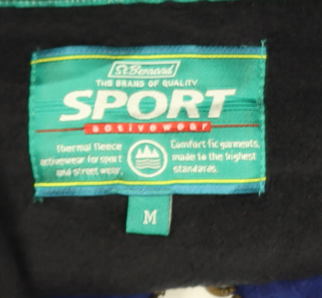 Mens UK Size M St. Bernard Sport Blue Pullover Sweatshirt