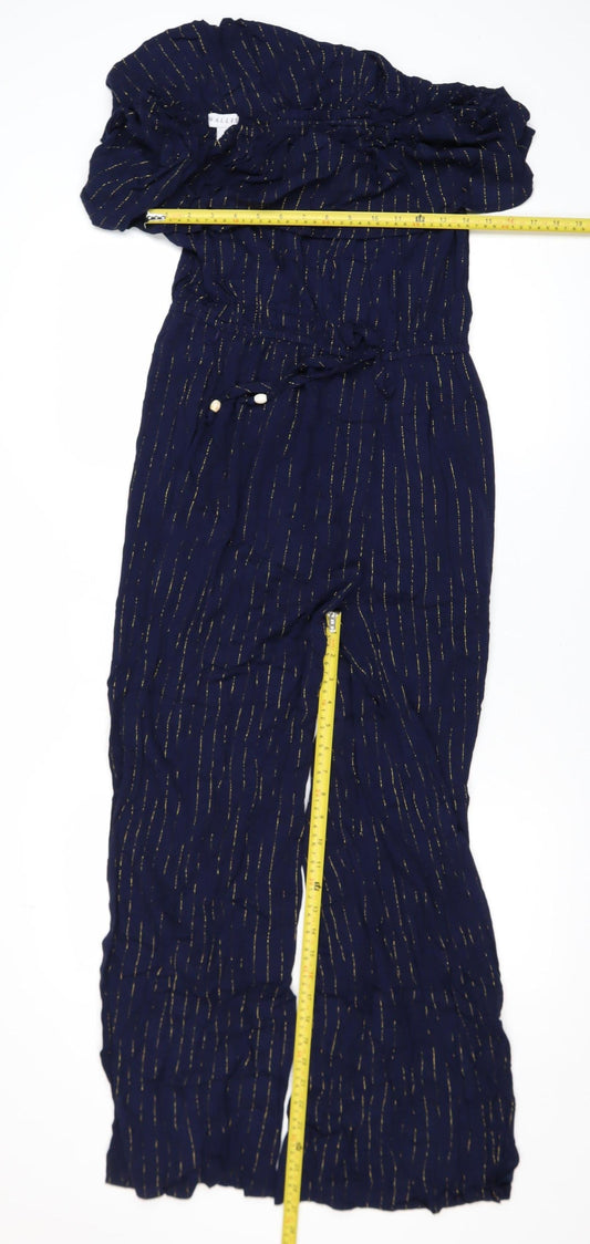 Womens UK Size M Wallis One-Piece Blue Jumpsuit