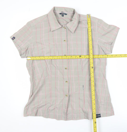 Womens UK Size 12 Berghaus Beige Basic Button-Up