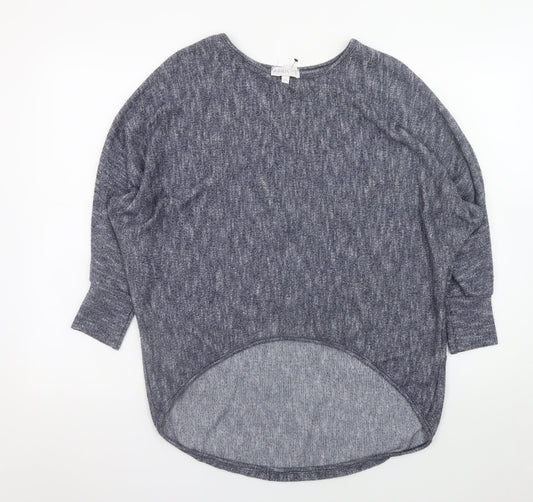 Womens UK Size M Apricot Grey Basic T-Shirt