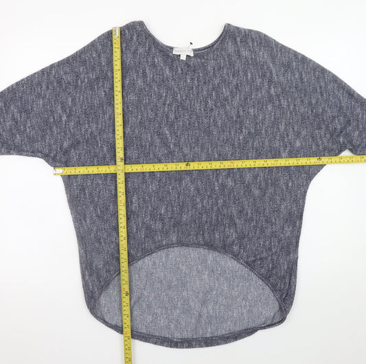 Womens UK Size M Apricot Grey Basic T-Shirt