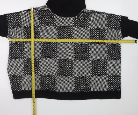 Womens UK Size M/L QED London Black Pullover Jumper