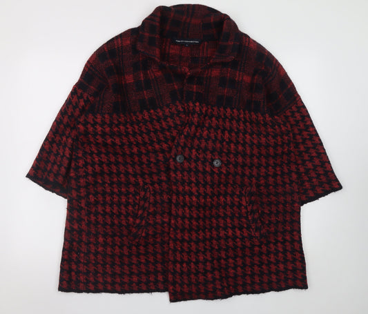 Womens UK Size L French Connection Red Overcoat