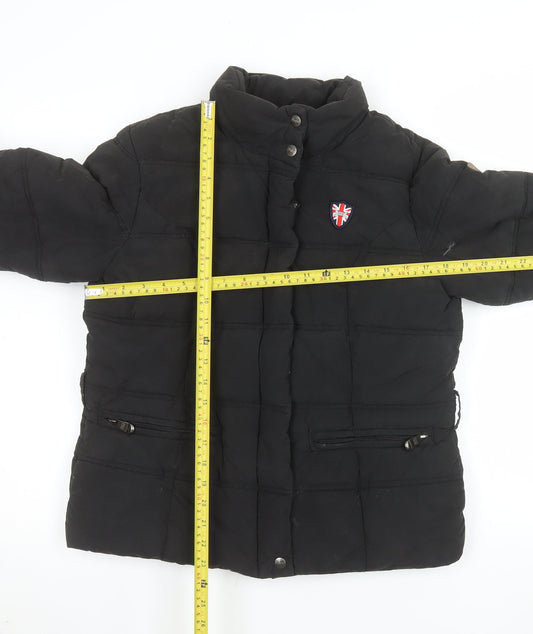 Womens UK Size M Puffa Black Puffer Jacket