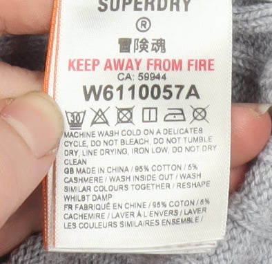 Mens UK Size M Superdry Grey Pullover Jumper