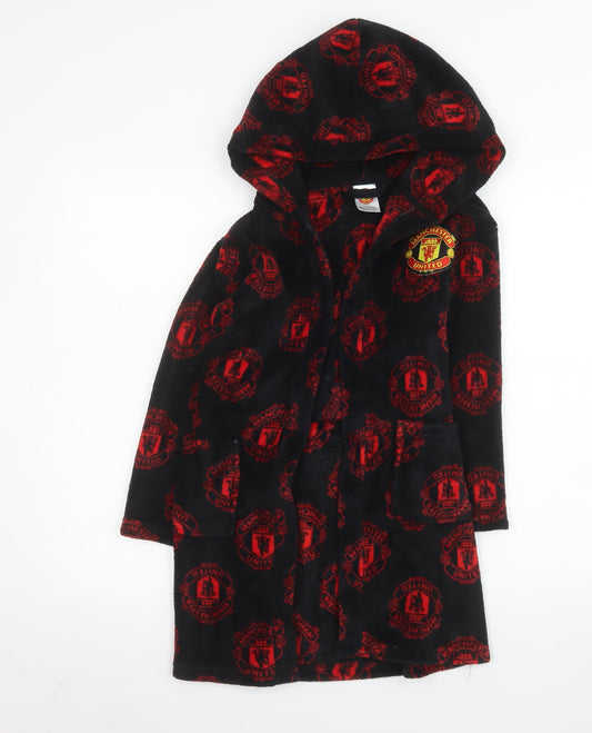 Boys UK Size 6-7 Years Manchester United Black Robe