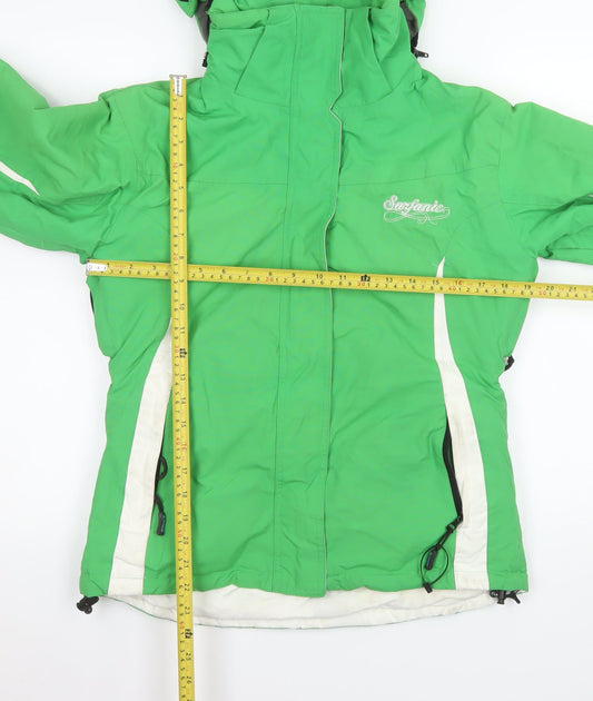 Womens UK Size M Surfanic Green Ski Jacket