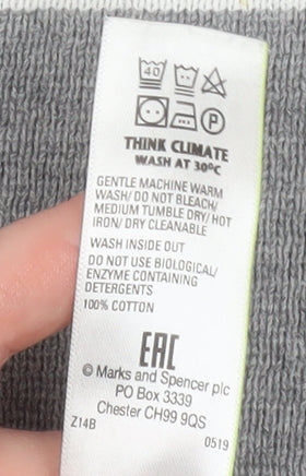 Mens UK Size L Marks and Spencer Grey Pullover Jumper