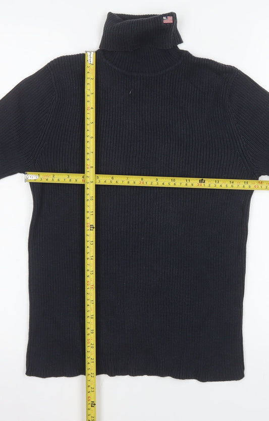 Womens UK Size L Ralph Lauren Black Pullover Jumper