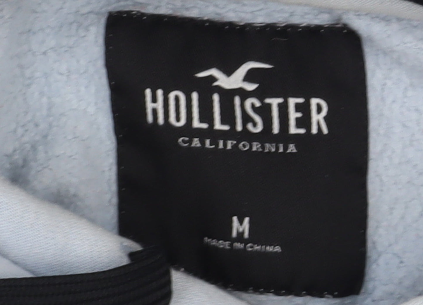 Mens UK Size M Hollister Blue Pullover Hoodie