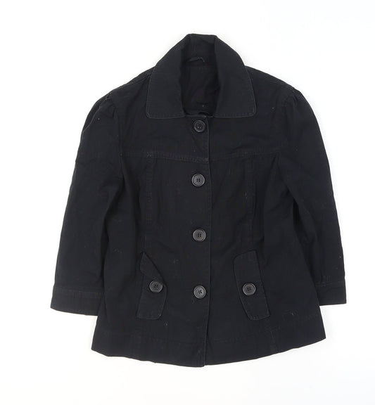 Womens UK Size 8 Dorothy Perkins Black Basic Jacket