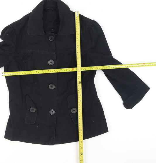 Womens UK Size 8 Dorothy Perkins Black Basic Jacket