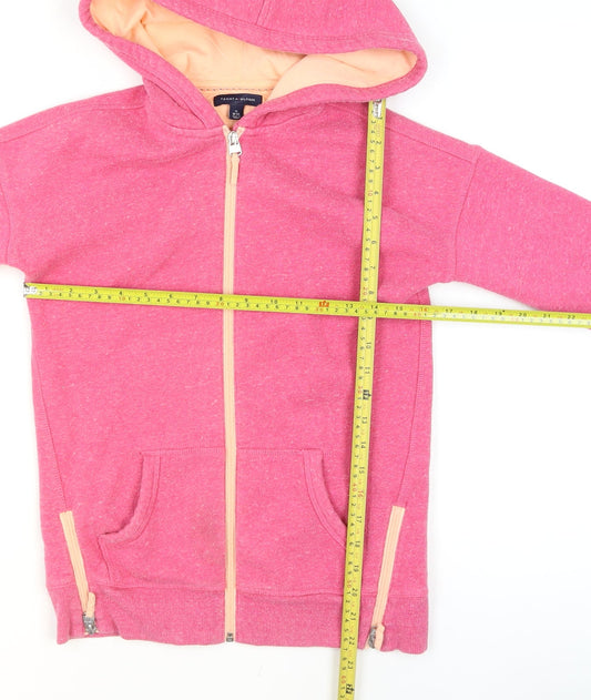 Girls UK Size 8-10 Years Tommy Hilfiger Pink Full Zip Hoodie