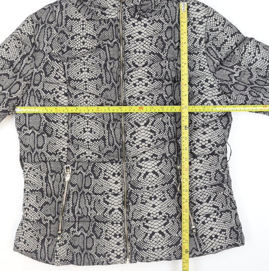 Womens UK Size 18 Star by Julien Macdonald Grey Puffer Jacket