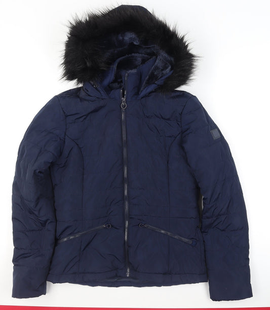 Womens UK Size 10 Regatta Blue Puffer Jacket