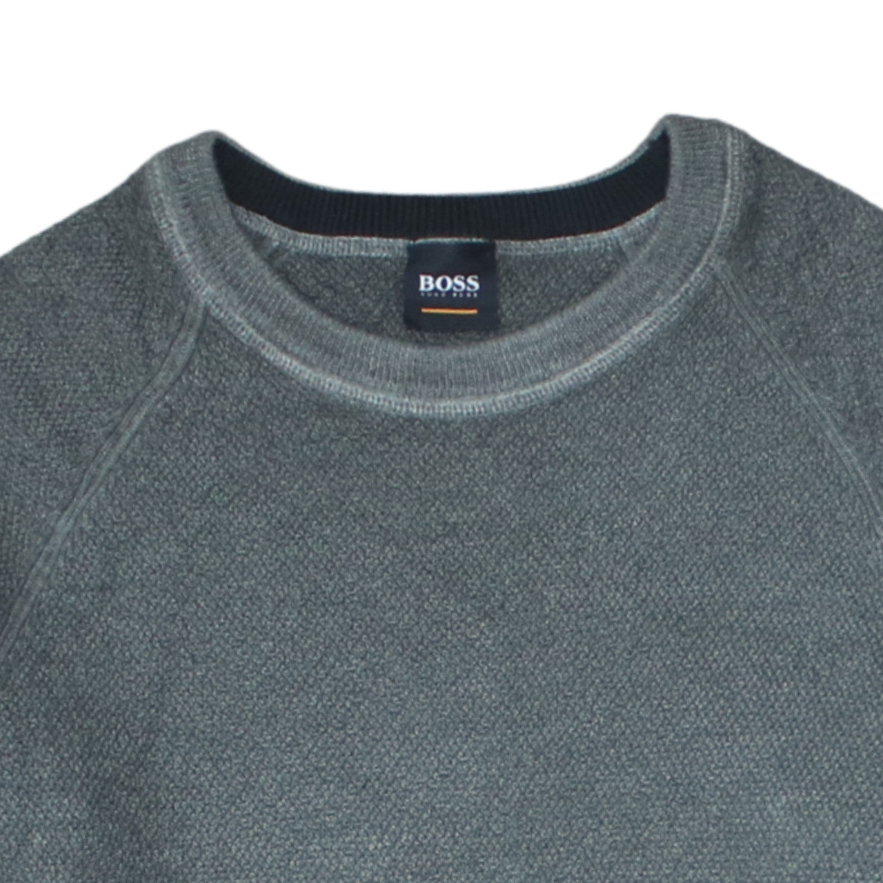 Mens UK Size 2XL HUGO BOSS Grey Pullover Jumper