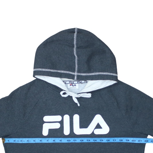 Womens UK Size 14 FILA Grey Pullover Hoodie