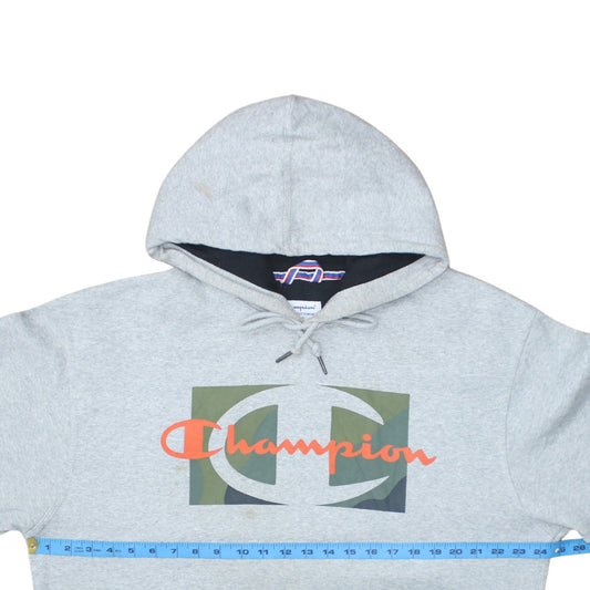Mens UK Size L Champion Grey Pullover Hoodie
