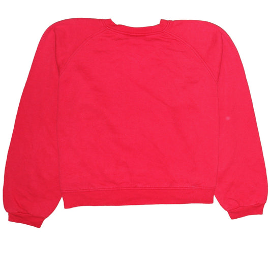 Womens UK Size L Champion Red Pullover Sweatshirt