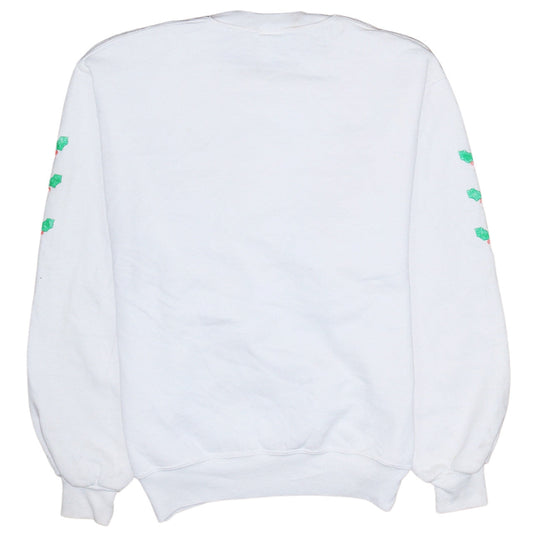 Womens UK Size S Russell Athletic White Pullover Sweatshirt